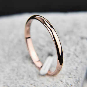 FREE Rose Gold  Steel Anti-allergy Rings for Man or Woman Gift