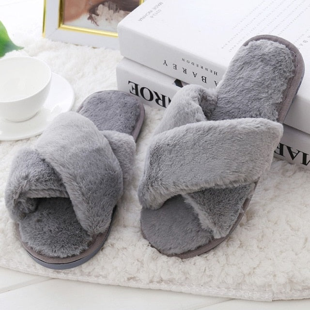 Cute Warm Winter Women  Slippers Shoes for Home