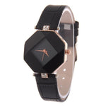 Women Watches  Crystal Leather Quartz