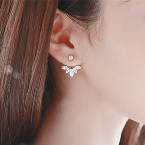 Crystal Flower Earrings For Women