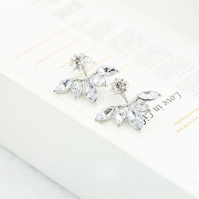 Crystal Flower Earrings For Women