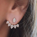 Crystal Flower Earrings For Women