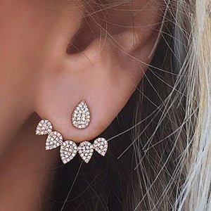 Crystal Flower Earrings For Women