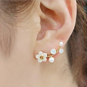 Crystal Flower Earrings For Women