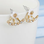 Crystal Flower Earrings For Women