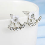 Crystal Flower Earrings For Women