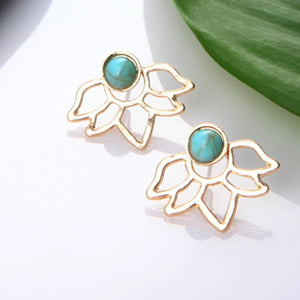 Crystal Flower Earrings For Women