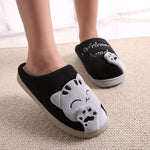 Non-slip Cute  Cat Warm Winter Women  Slippers Shoes for Home