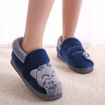 Non-slip Cute  Cat Warm Winter Women  Slippers Shoes for Home