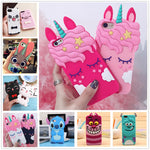 FREE 3D Cartoon Phone Case For iPhone 5S 6 6S 7 8 Plus X