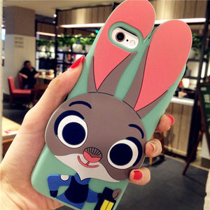 FREE 3D Cartoon Phone Case For iPhone 5S 6 6S 7 8 Plus X