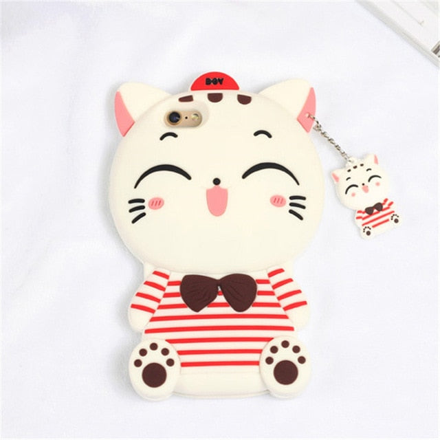 FREE 3D Cartoon Phone Case For iPhone 5S 6 6S 7 8 Plus X