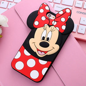 FREE 3D Cartoon Phone Case For iPhone 5S 6 6S 7 8 Plus X