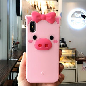 FREE 3D Cartoon Phone Case For iPhone 5S 6 6S 7 8 Plus X