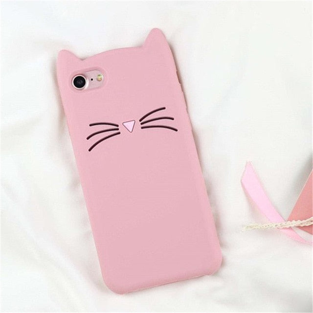 FREE 3D Cartoon Phone Case For iPhone 5S 6 6S 7 8 Plus X