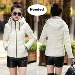 Winter women Cotton slim Outerwear solid   Jacket Plus Size